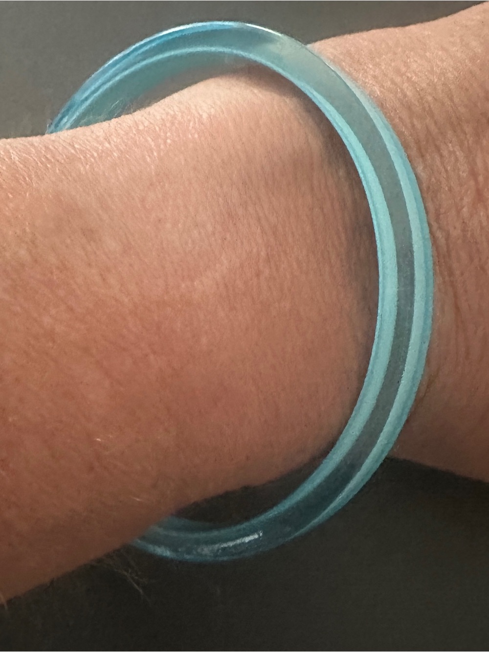 Resin Bracelet, Aqua Blue